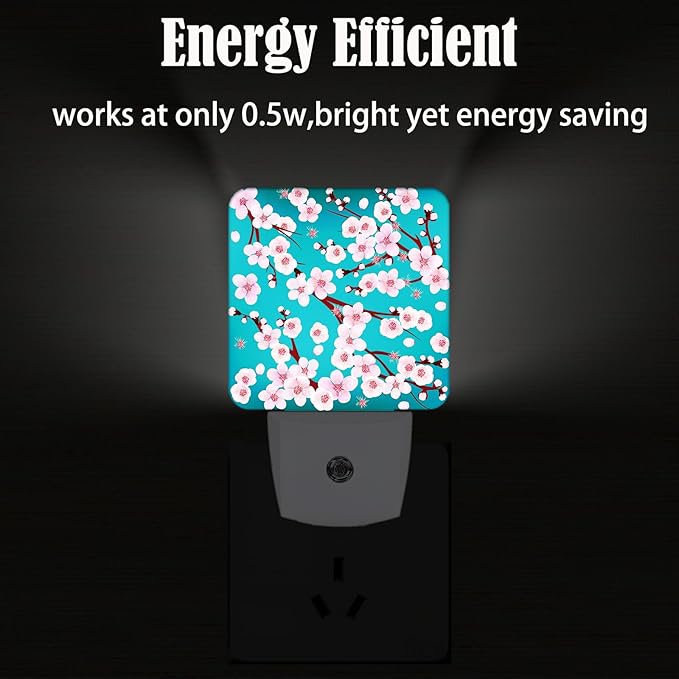Cherry Blossom Night Light, Plug Into Wall Decor - Image 4