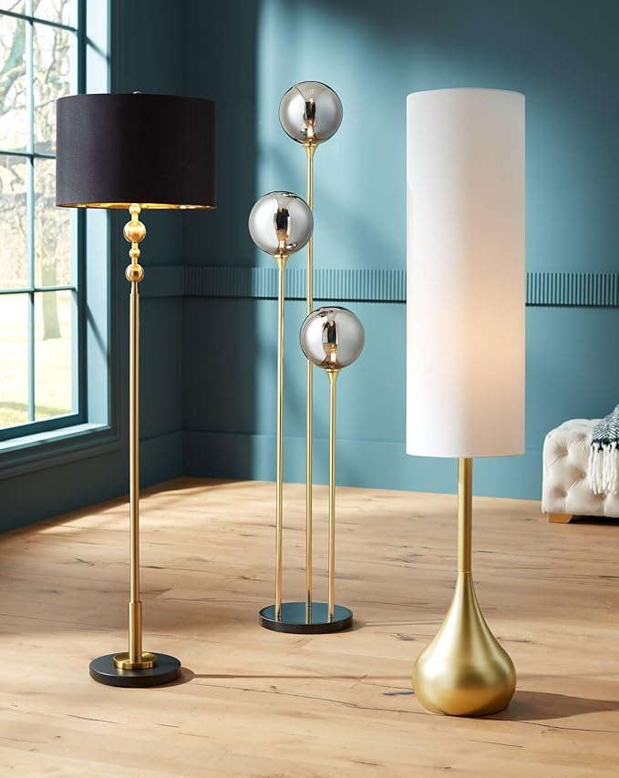 Possini Euro Design Moderne Mid Century Modern 62" Tall Standing Floor Lamp - Image 7