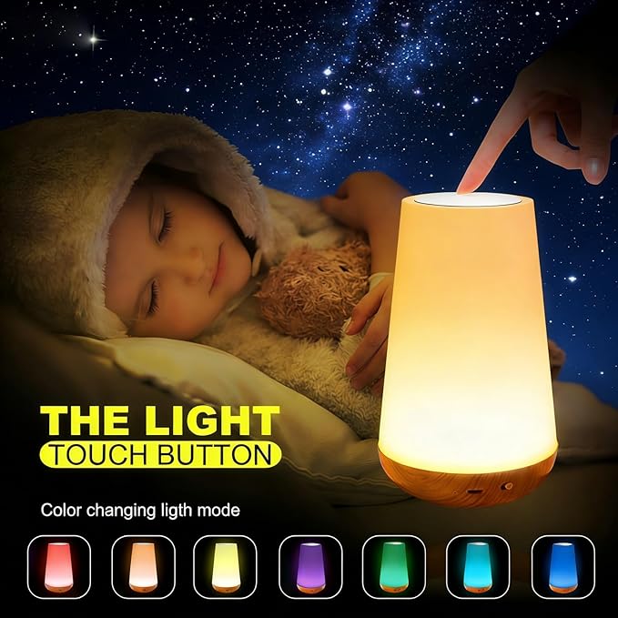 LED Night Light Touch Lamp Bedside Table Lamp - Image 5
