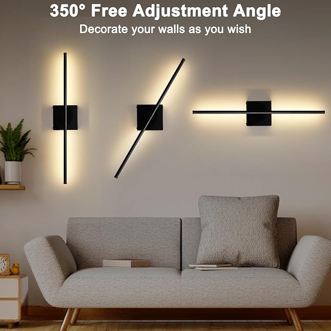 Battery Operated Wall Sconces Set of Two, Dimmable Wall Sconce - Image 8