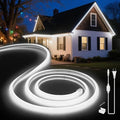 LED Neon Lights Daylight White 6000K, 16.4ft 110-120V LED Strip Lights by VOEWT