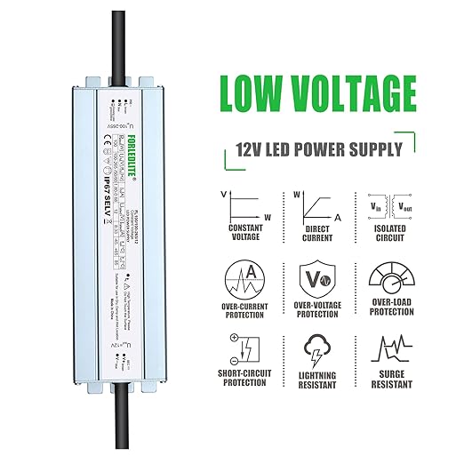 Wide Input 100~265V AC to DC 12V 100W Output IP67 Waterproof Constant Low - Image 3