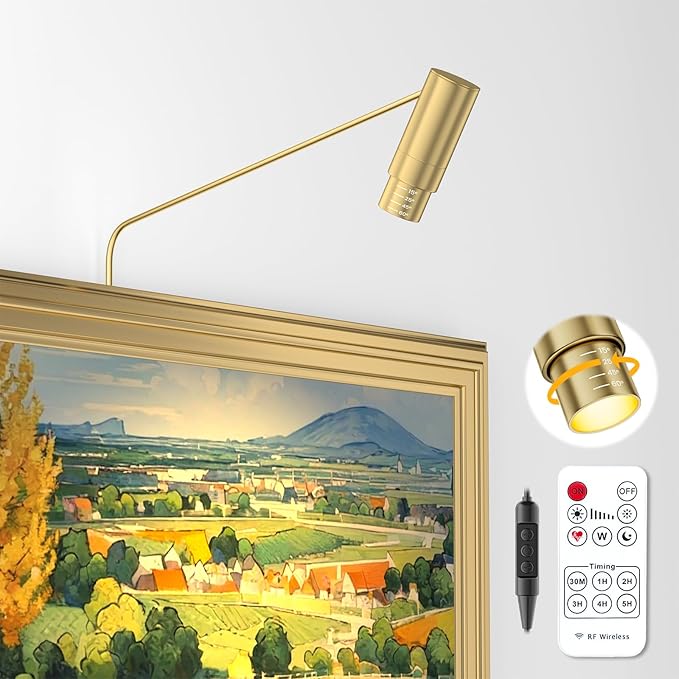 Zoomable Picture Light Spotlight, Plug in LED Picture Lights by CreateComfortableLifestyle