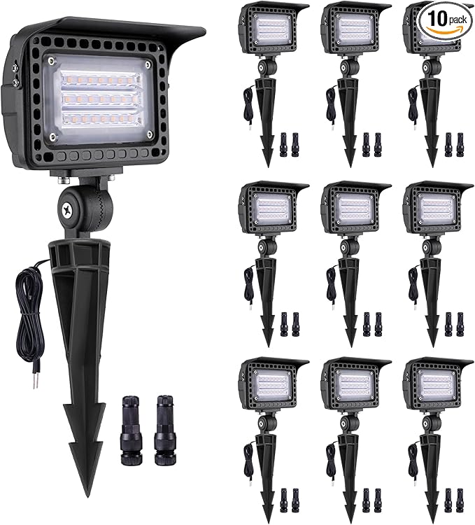 Gardenreet Low Voltage Wall Wash Lights - 7W 12V LED Landscape Flood Lights by Gardenreet