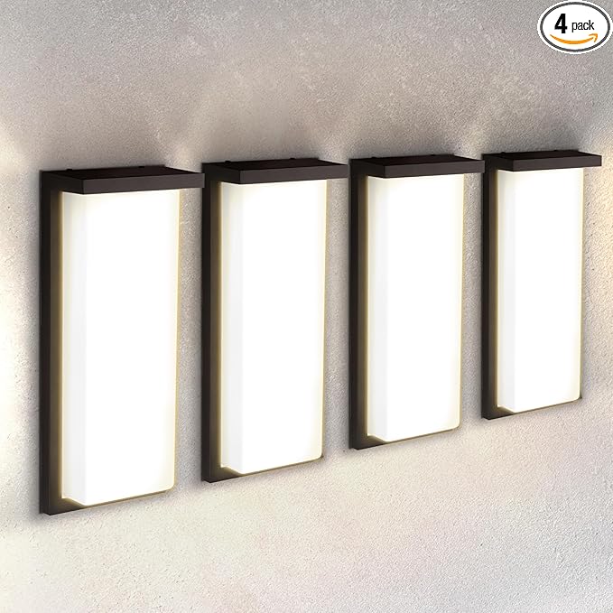 ASD LED 14" Outdoor Wall Light, Front Door House Sconce | 3CCT, Waterproof by ASDLightingCorporation