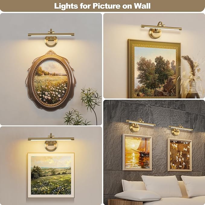 Modern Dimmable Picture Lights for Wall 15.75 Inch Hard-Wired LED Picture Frame - Image 3