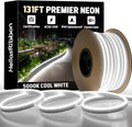 131FT LED Neon Rope Lights 5000K Cool White, AC 110-120V Flexible Neon Strip by Unknown