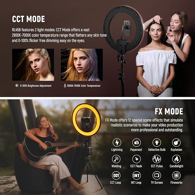 NEEWER 18 Inch Edge Lit Ring Light - Image 4