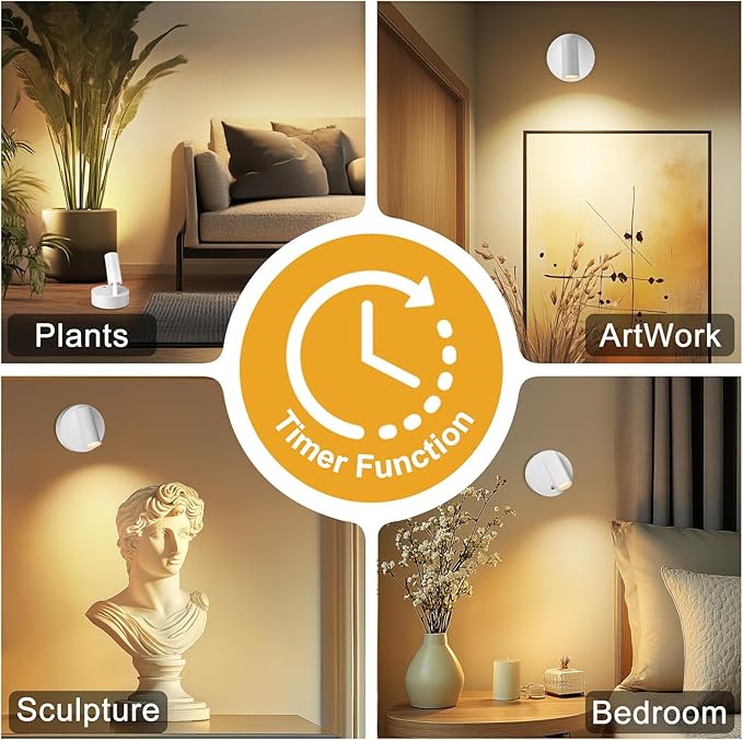 Kimjo Spot Lights Indoor, 4000mAh Rechargeable Plant Spotlight Indoor - Image 7