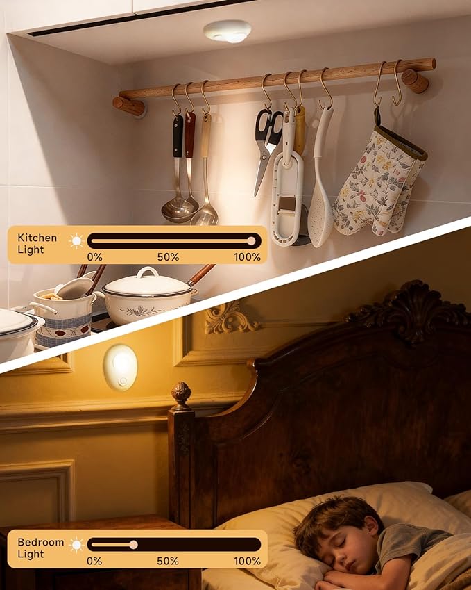 Stair Lights Indoor, 3 Color Rechargeable Night Light, Wireless Motion Sensor - Image 3