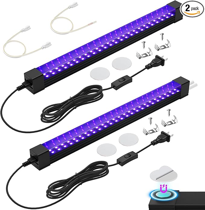 365NM Black Light Bar 15W 1FT, UV Blacklight Strip by SayitwillCreativeBlackLight