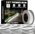 33FT LED Neon Rope Lights 5000K Cool White, AC 110-120V Flexible Neon Strip by Unknown