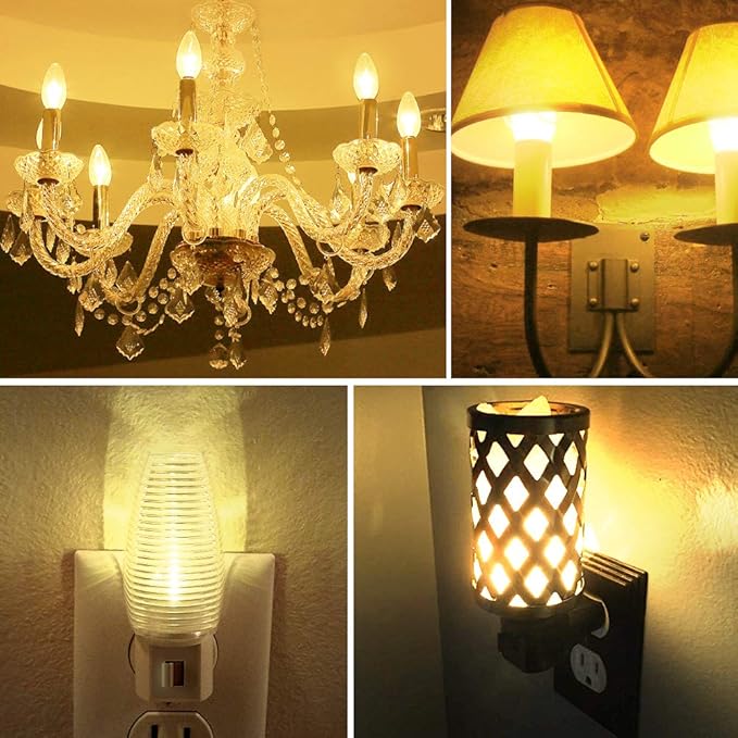 Emotionlite Night Light Bulbs, C7 Candelabra Bulb, LED Light Bulbs - Image 5
