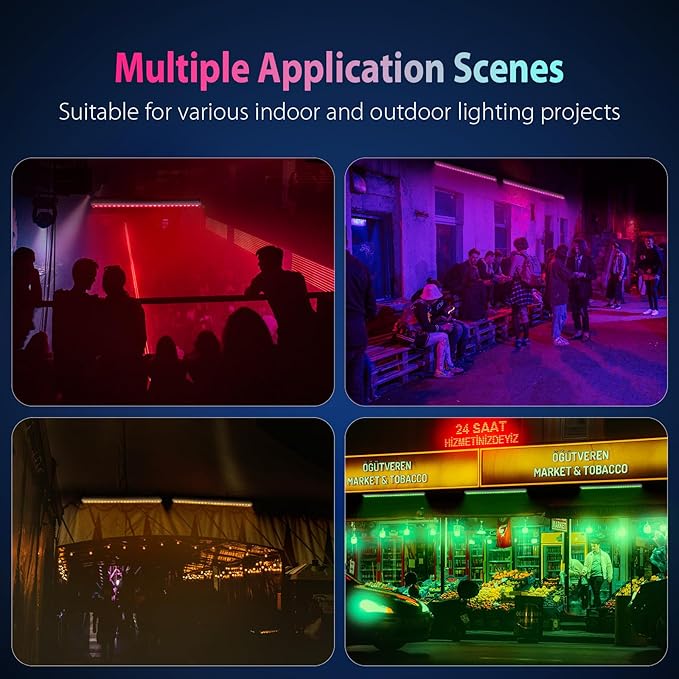 Smart LED Wall Washer Light, 168W RGB+CW Smart Bar Lights - Image 9