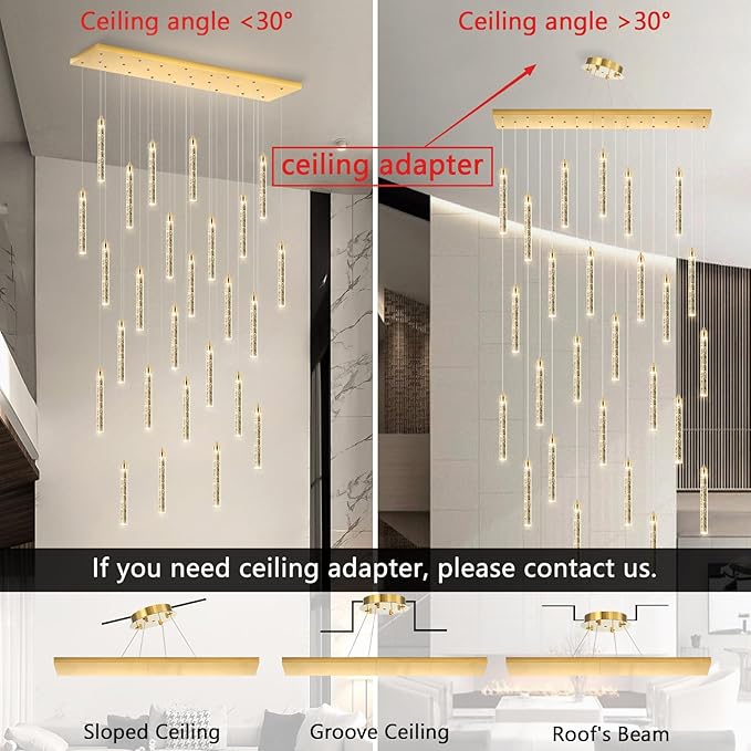 Rectangular Chandeliers 26-Lights Long Light - Image 5