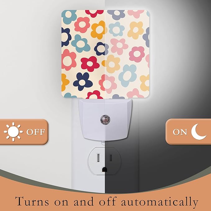 Vintage Groovy Flowers Night Light - Image 3