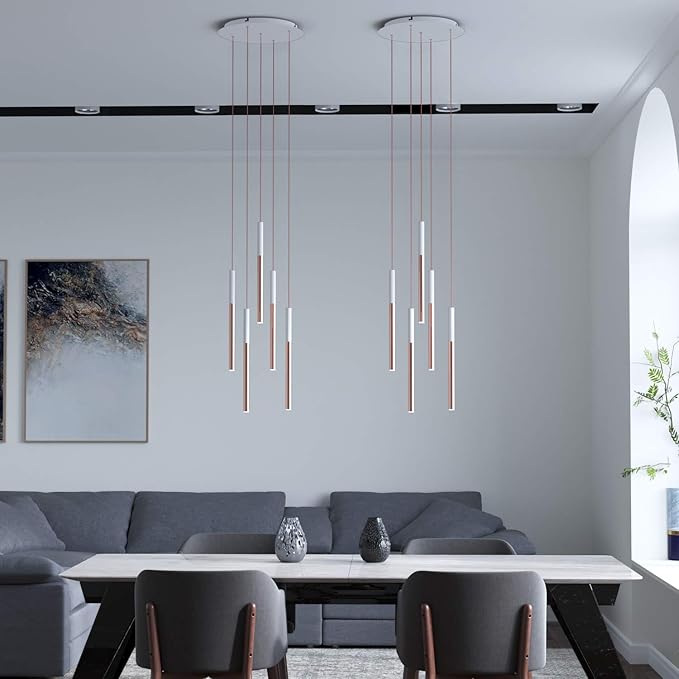ALTAIR 5 Mini Pendant Lighting White-Copper - Image 6