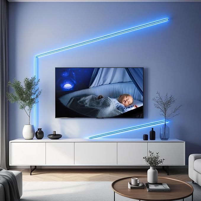 iNextStation 16.4ft/5M Bule COB LED Light Strip, DC12V CRI 93+ Light Strip - Image 6