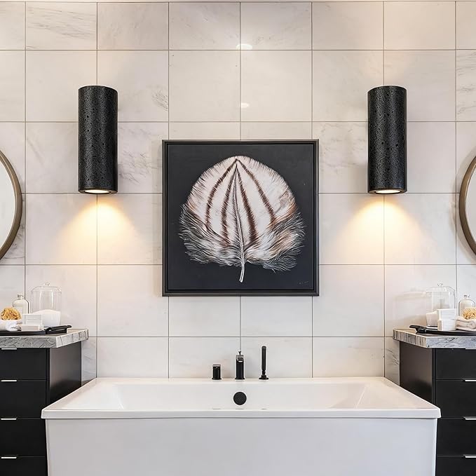 Alabaster Wall Sconce, Natural Round Wall Sconce Vanity Light Fixture - Image 8