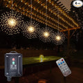 4 Pcs 800LED Solar Starburst Sphere Lights, Firework Light Remote Control Timer by SHUKAN