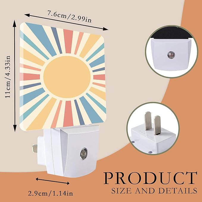 Retro Sun Burst Night Light - Image 2