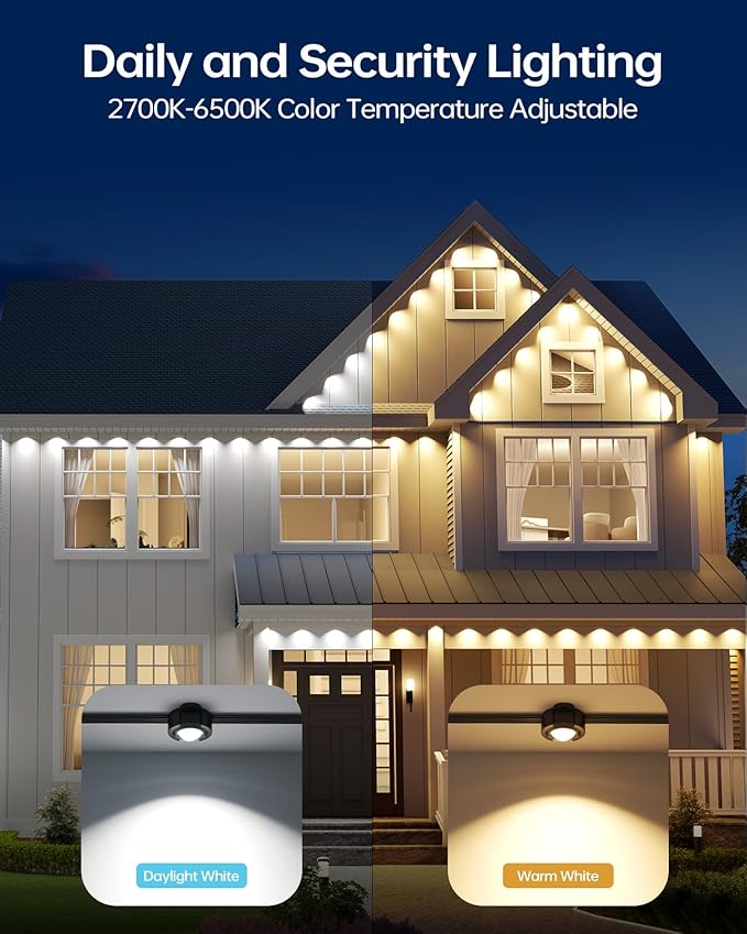 ASAHOM AI Permanent Outdoor Lights S107B, 100FT - Image 4