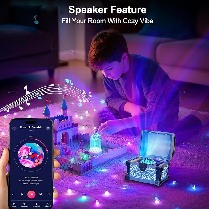 Treasure Box Northern Lights Projector, Galaxy Aurora Night Light Projector - Image 3