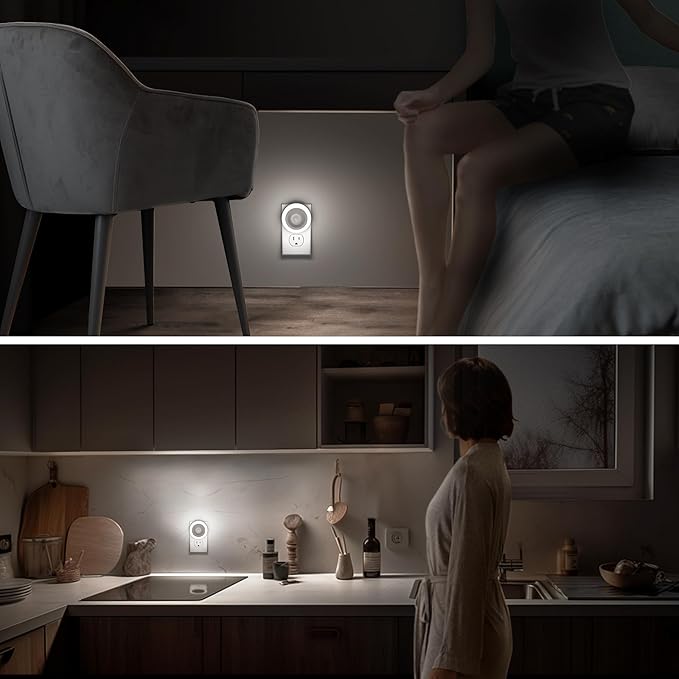 Briignite Motion Sensor Night Light, 4 Pack, Night Lights Plug into Wall - Image 6