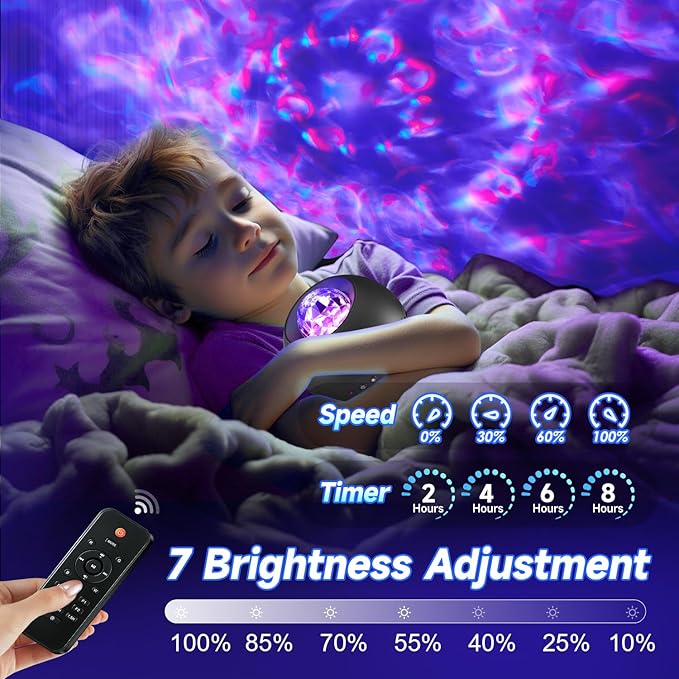 COOLNIGHT Galaxy Light Projector, 210 Light Effects Ceiling Projector - Image 4