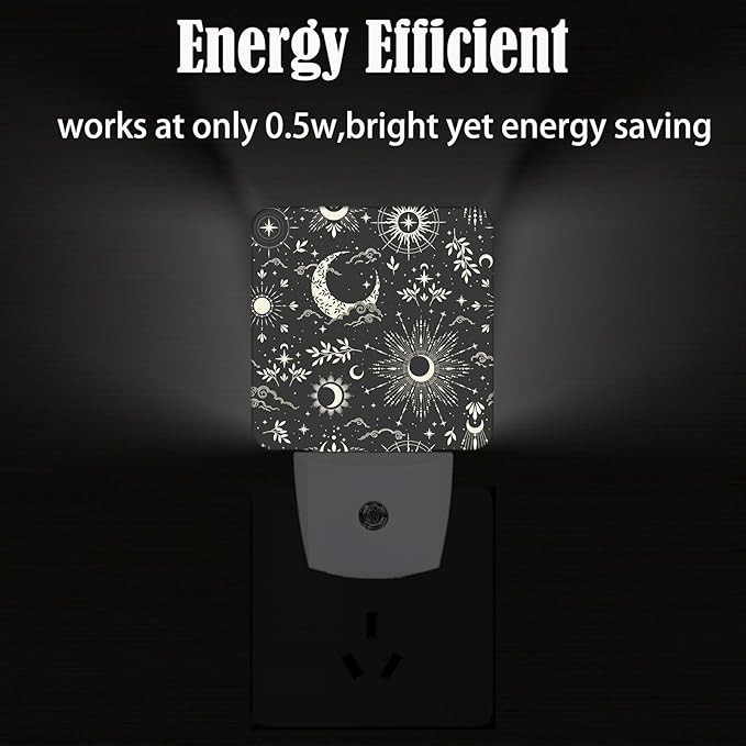 Moon and Sun Night Light, Plug-in Night Lights - Image 4
