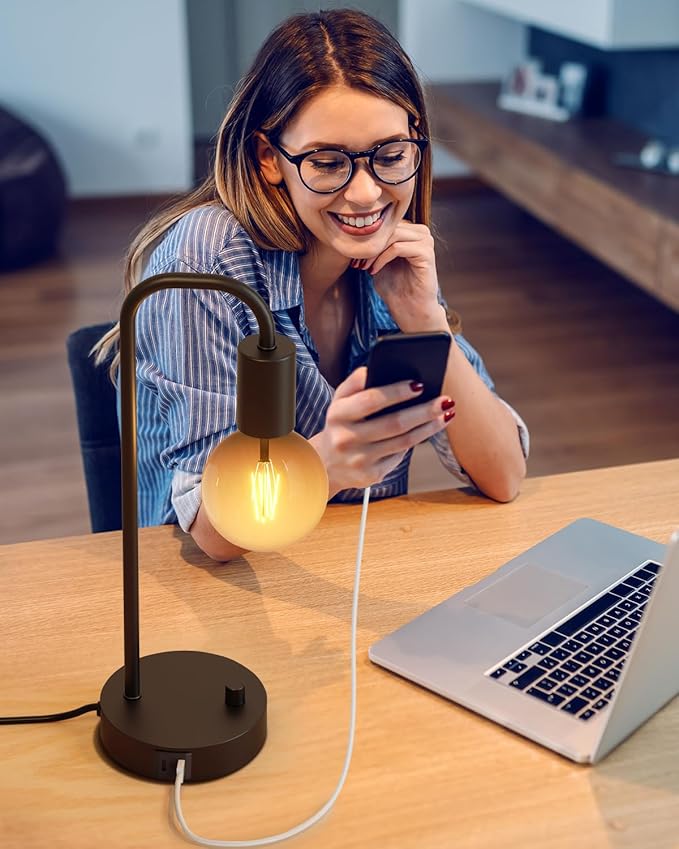ONEWISH Industrial Table Lamp - Image 6
