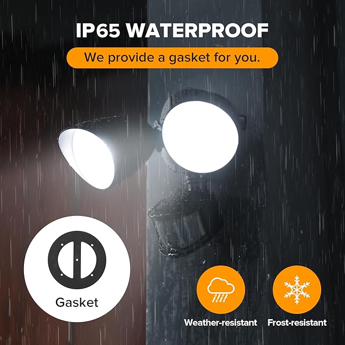 UME 2 Pack 32W 3500 Lumen LED Security Lights Motion Sensor Light Outdoor - Image 6