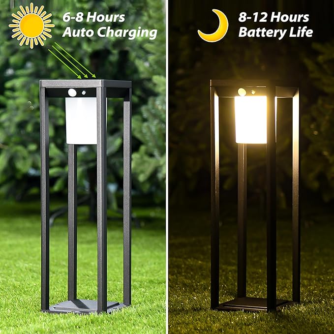 Solar Pathway Lights Outdoor, Aluminum Waterproof Floor Lamp, 3 Lighting Modes - Image 6