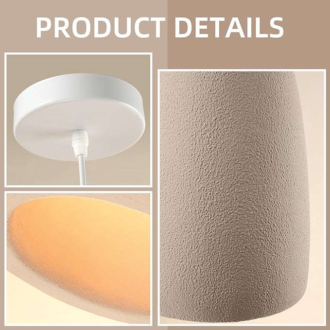 JAYMP Wabi Sabi Pendant Light for Dining Room Kitchen Island Light Hallway - Image 9