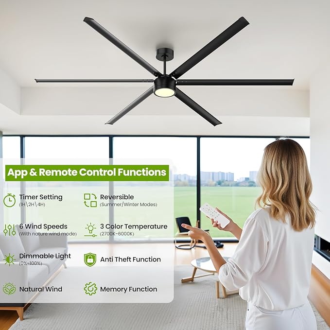 96 Inch Industrial Ceiling Fan - Image 2