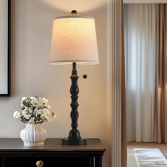 Terpsichore Lamps for Living Room Modern Farmhouse Table Lamp Bedside Reading - Image 2