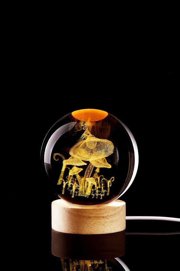 Large Mushroom Crystal Ball Night Light - Image 7