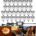 Low Voltage LED Deck Light Kit Stainless Steel Waterproof Recessed Wood Decking by QACALEDOutdoorRecessedDeckLightingKits