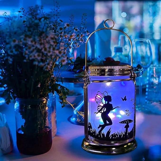 2 Pack Solar Fairy Lantern for Garden Decorations -Gifts for Mom Women Grandma - Image 5