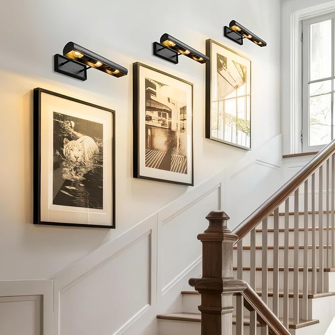 Black Hardwired Art Picture Light: 18 Inch Long Painting Lights - Image 8