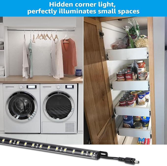 TORCHSTAR LED Safe Lighting Kit, 12 Inch Linkable Light Bars + Motion Sensor + - Image 7