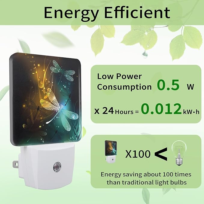 Dream Dragonfly Night Light, Night Light Plug into Wall - Image 3