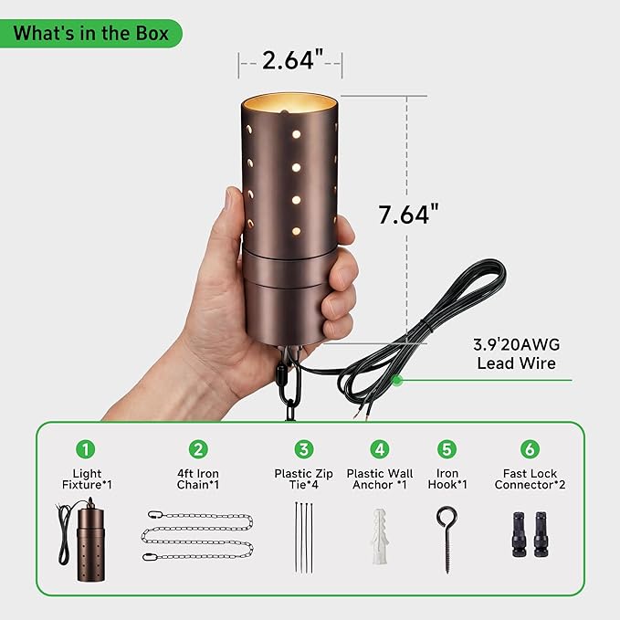 Low Voltage 3CCT Hanging Light, 3000K/4000K/5000K Selectable Outdoor 12V LED - Image 8