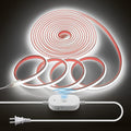 Waterproof Motion Sensor COB LED Light Strip 20FT Cold White 6000K AC 110V by Samsion