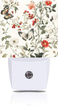 Vintage Flower and Butterfly Night Light, Plug-in Nightlight by FOISIIAEA