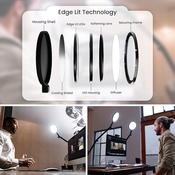 Lume Cube Edge Light 2.0 Bi-Color LED Desk Lamp - Image 4