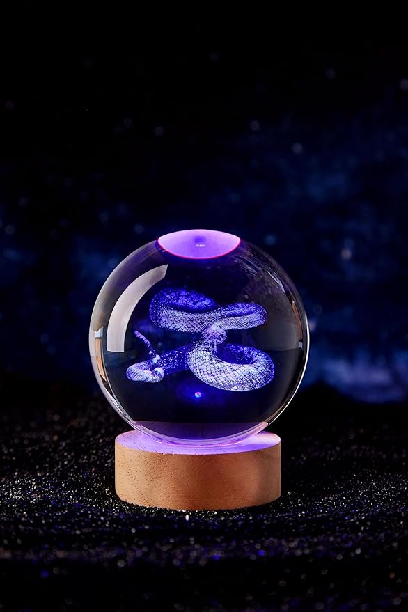 Large Snake Crystal Ball Night Light - Image 9