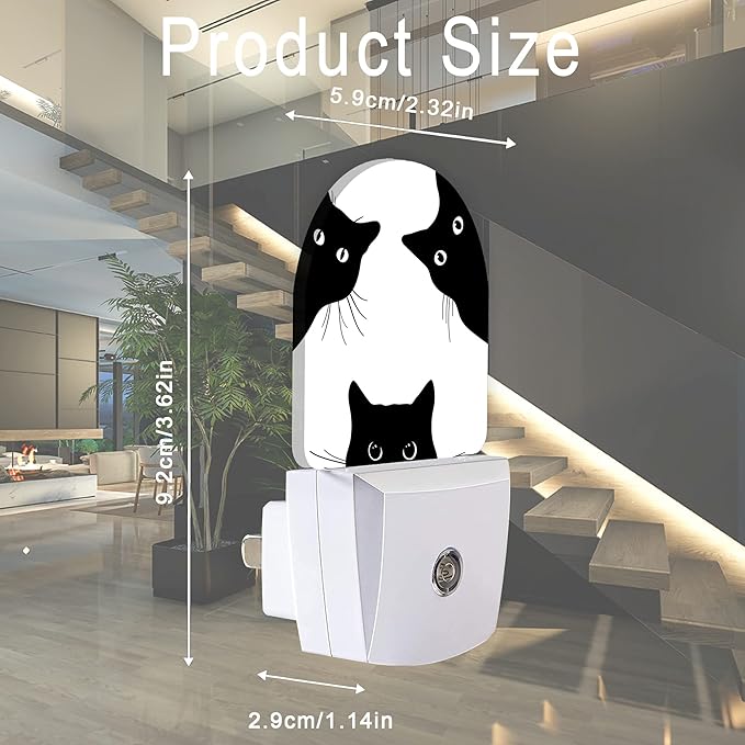 Cat Night Light, Dusk to Dawn Sensor LED Lamp 0.5W - Image 2
