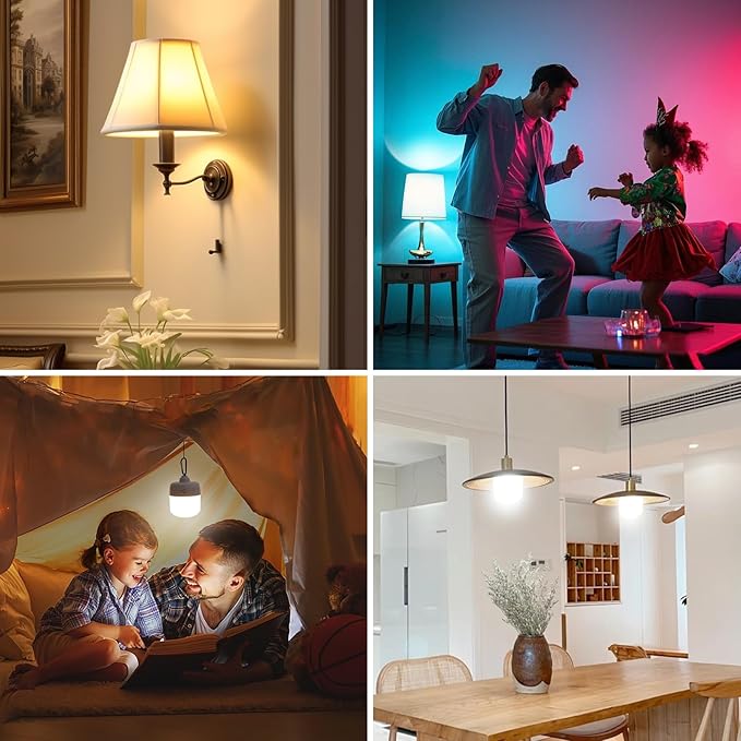 Yochoice Rechargeable Battery Operated Light Bulb 4000mAh, Dimmable LED Bulb - Image 7