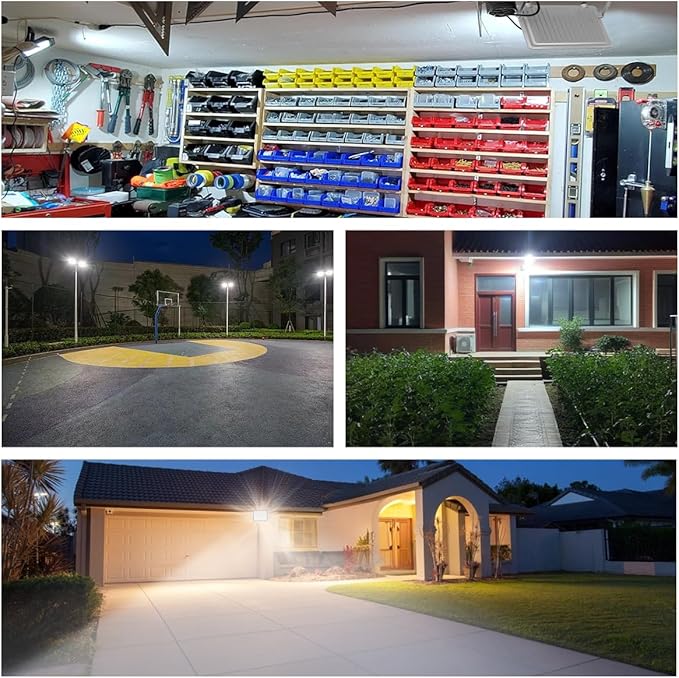 Ceena 60W Plug in LED Flood Lights Outdoor, 6000lm Super Bright LED Work Light - Image 7